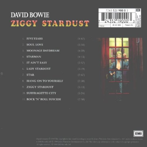 David Bowie Ziggy Stardust Audio Cd Sep 28 1999 3249